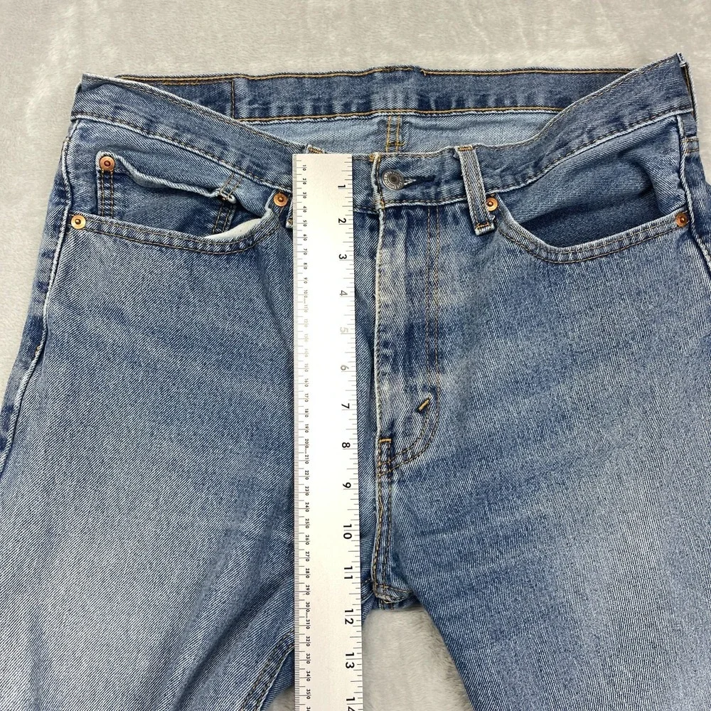 Levi's 505‎ Jeans Mens 34x32 Blue Denim Red Tab 5-Pocket Straight Leg Streetwear